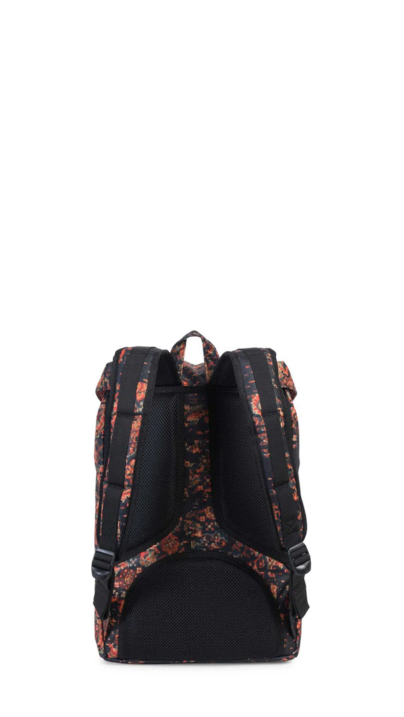 HERSCHEL LITTLE AMERICA MID Zaino nero fantasia tessuto - Image 4