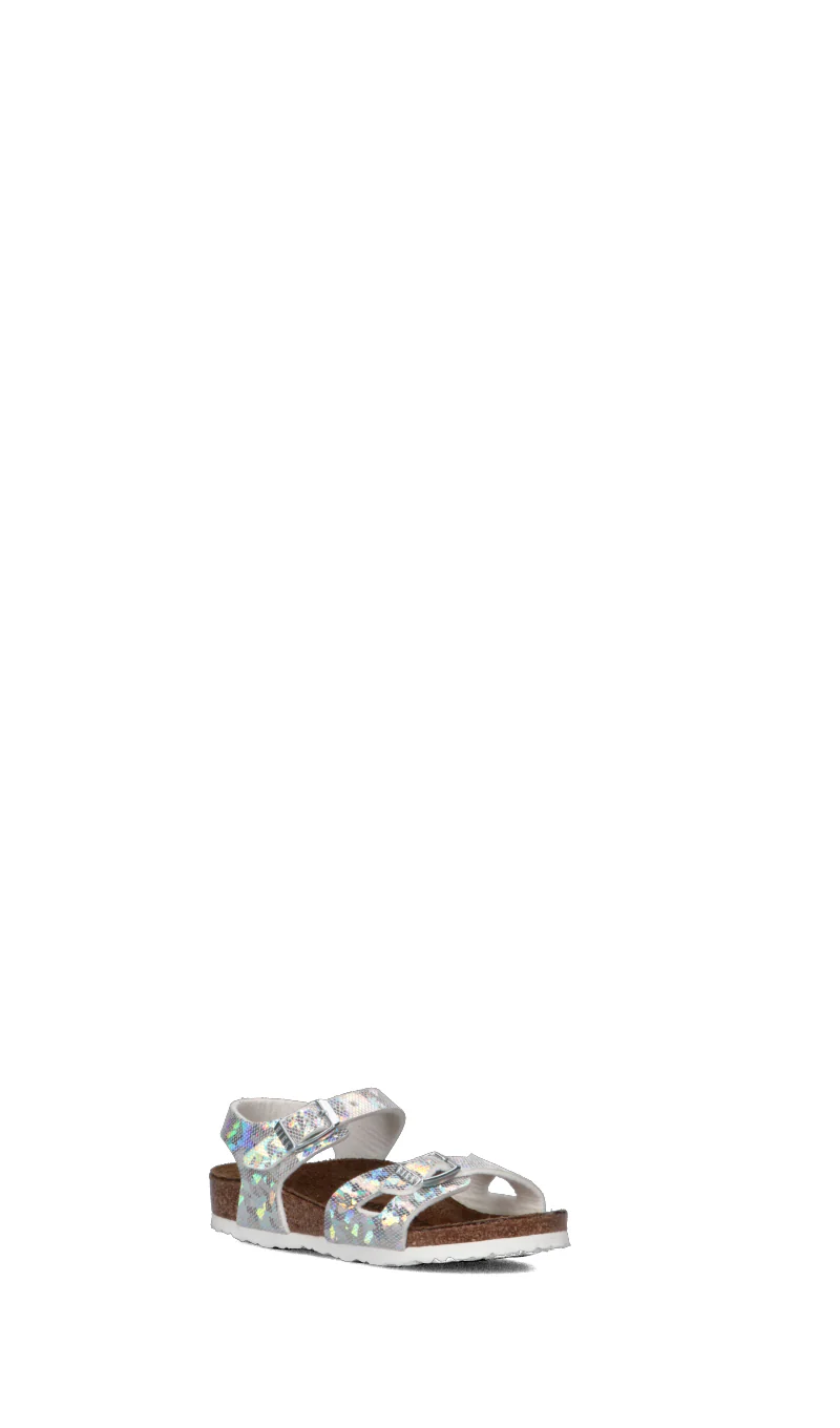 BIRKENSTOCK RIO HOLOGRAM Sandalo bimba argento - Image 2
