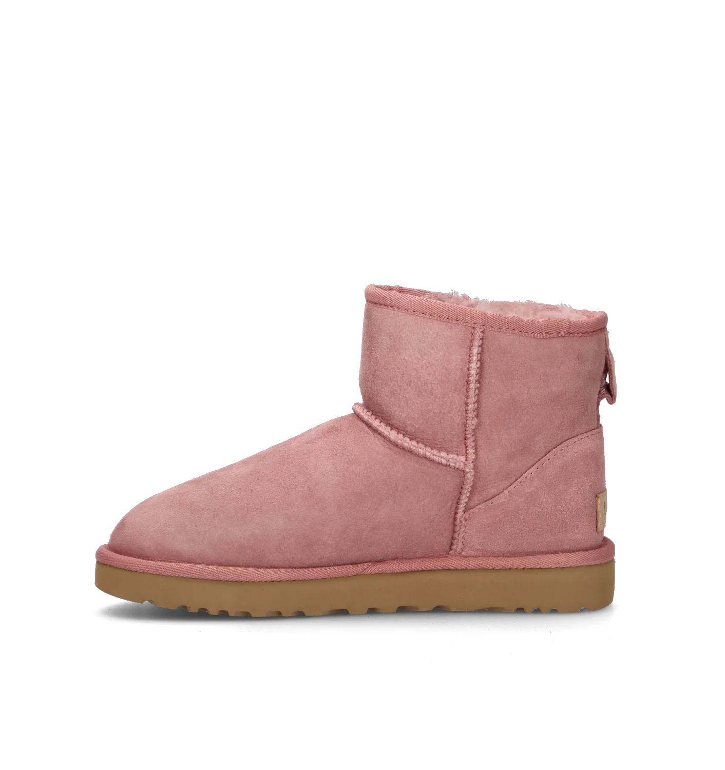 UGG W CLASSIC MINI II Stivaletto pelo donna pink down in suede - Image 4
