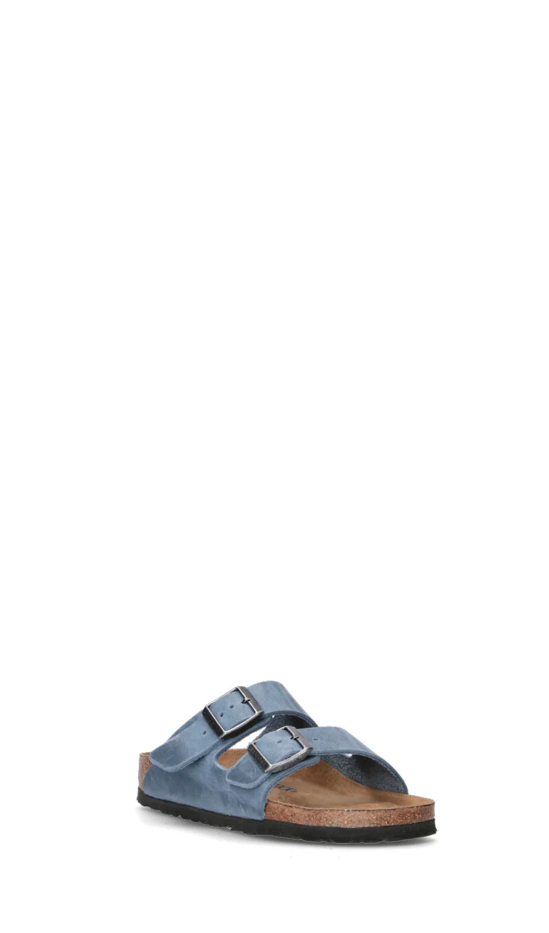 BIRKENSTOCK Ciabatta donna azzurra in suede - Image 2
