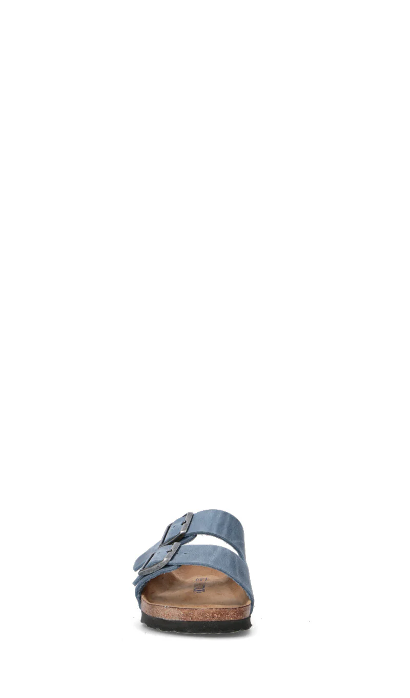 BIRKENSTOCK Ciabatta donna azzurra in suede - Image 3