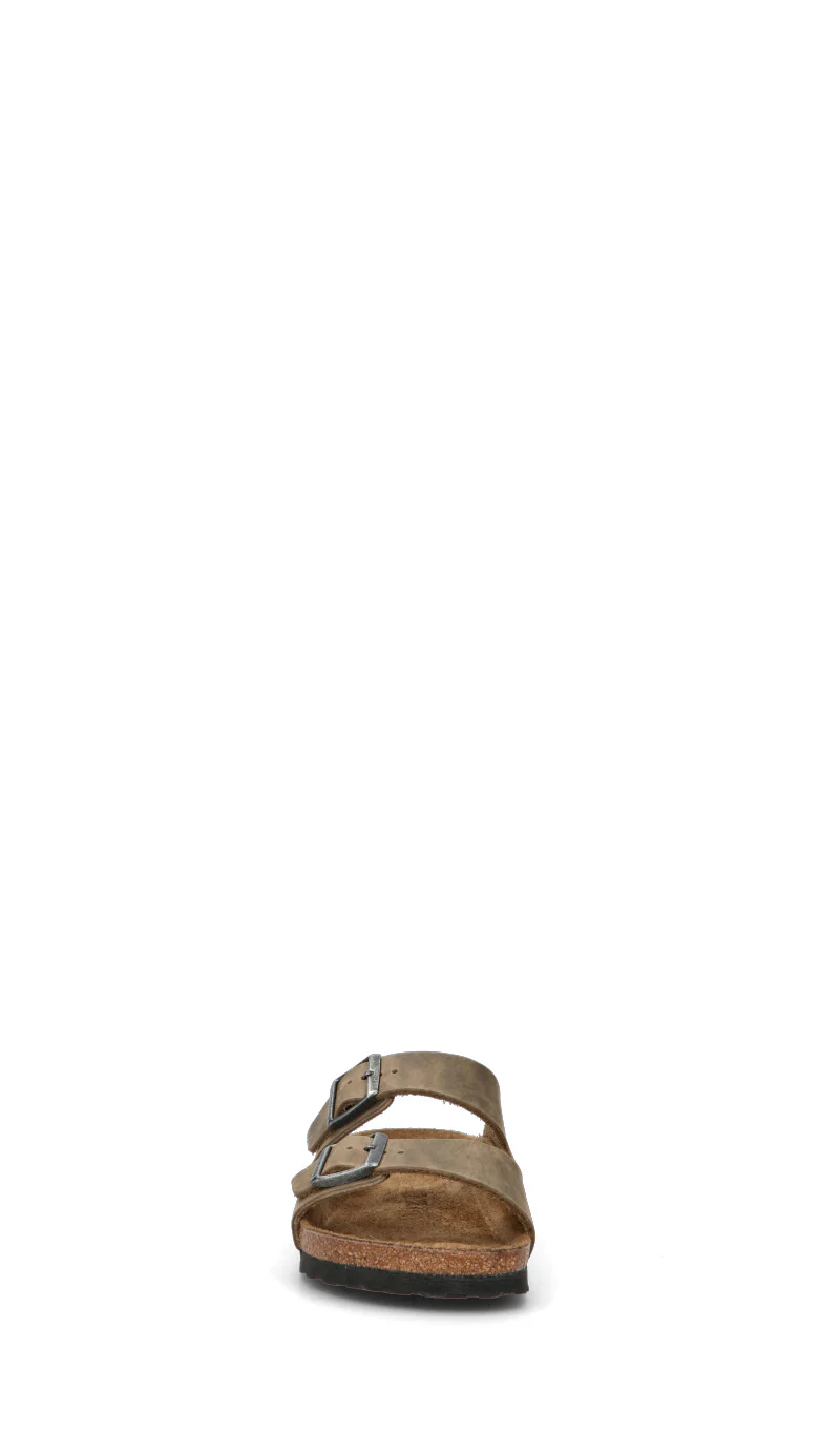 BIRKENSTOCK ARIZONA BS Ciabatta uomo verde militare in pelle - Image 3