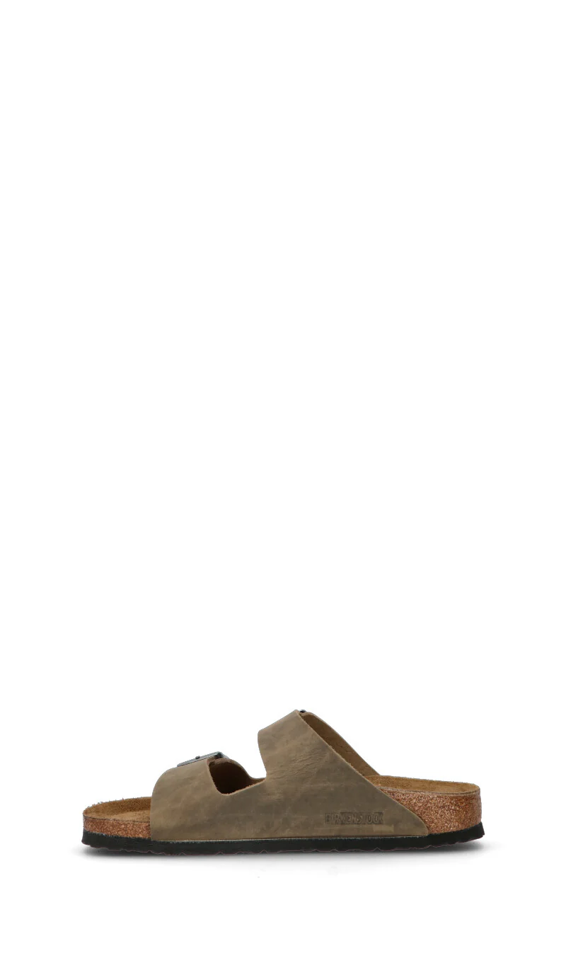 BIRKENSTOCK ARIZONA BS Ciabatta uomo verde militare in pelle - Image 4