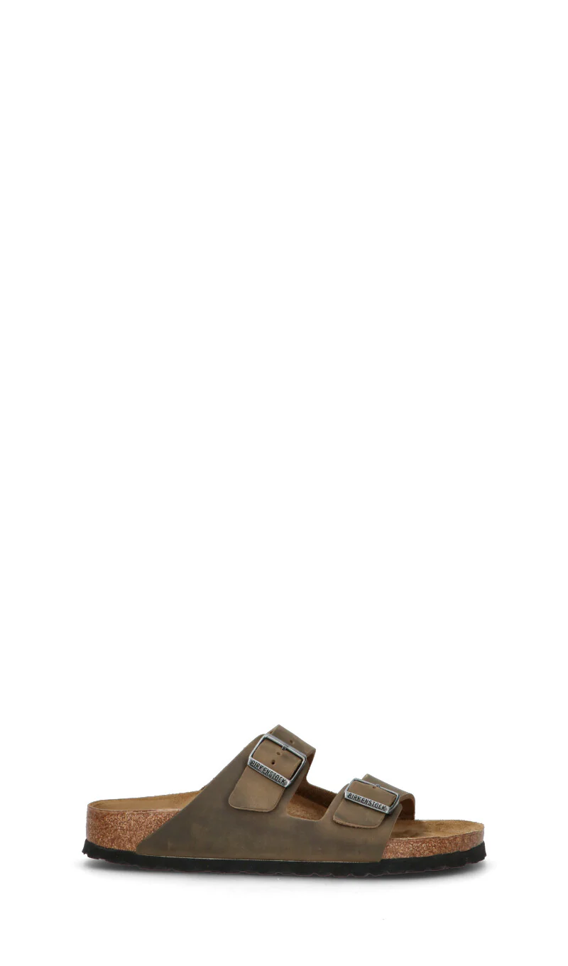 BIRKENSTOCK ARIZONA BS Ciabatta uomo verde militare in pelle - Image 6