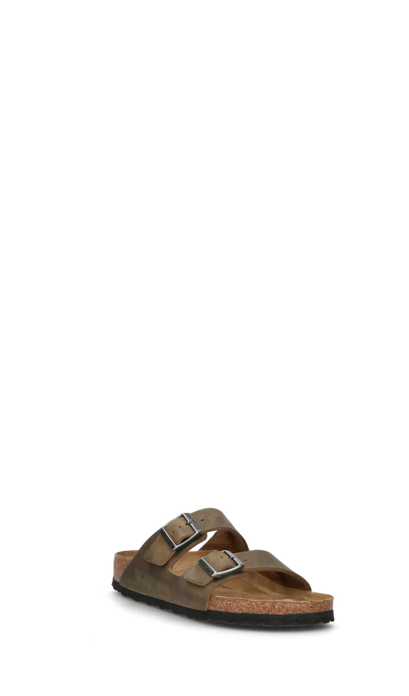 BIRKENSTOCK ARIZONA BS Ciabatta uomo verde militare in pelle - Image 7