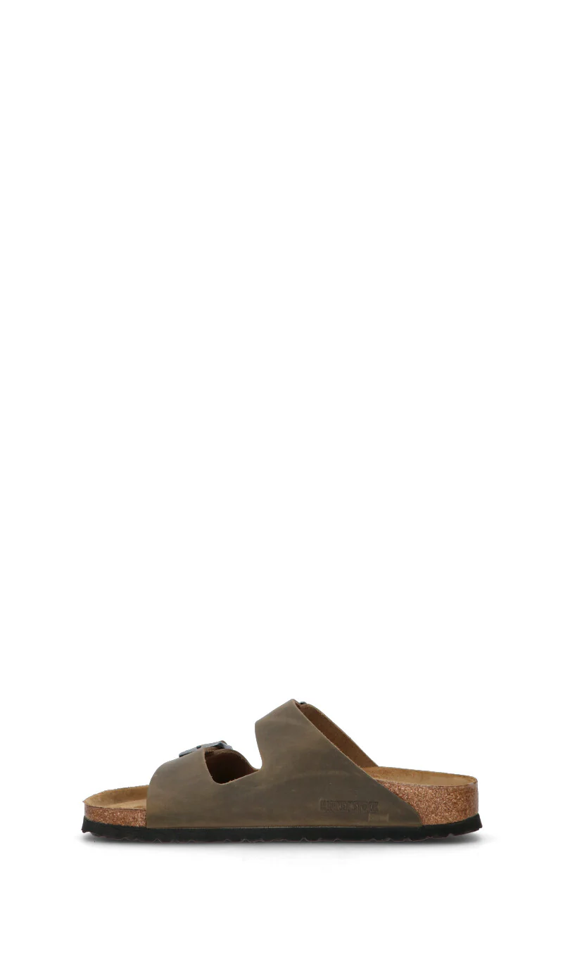 BIRKENSTOCK ARIZONA BS Ciabatta uomo verde militare in pelle - Image 9