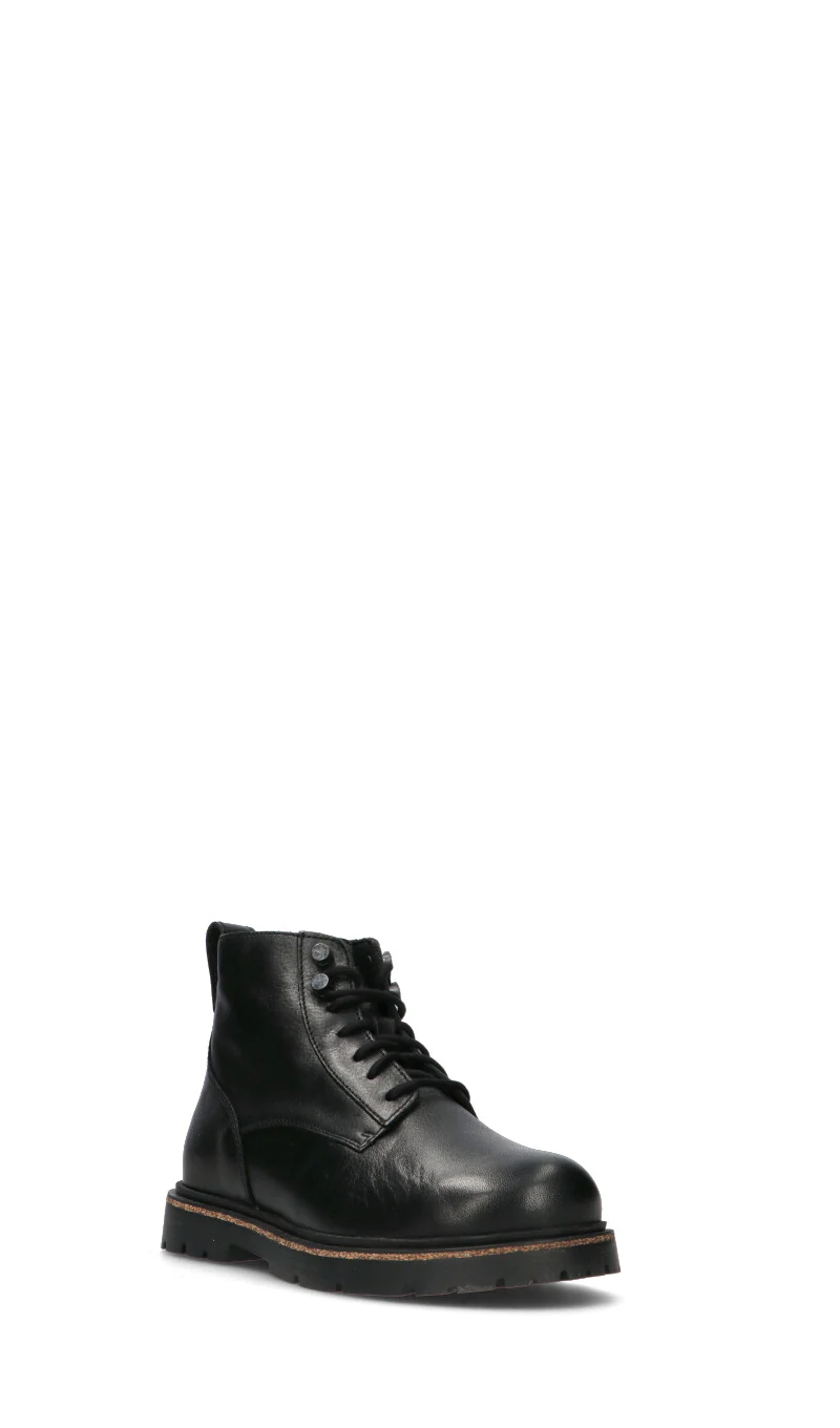 BIRKENSTOCK - HIGHWOOD LACE MID Polacco uomo nero in pelle - Image 2