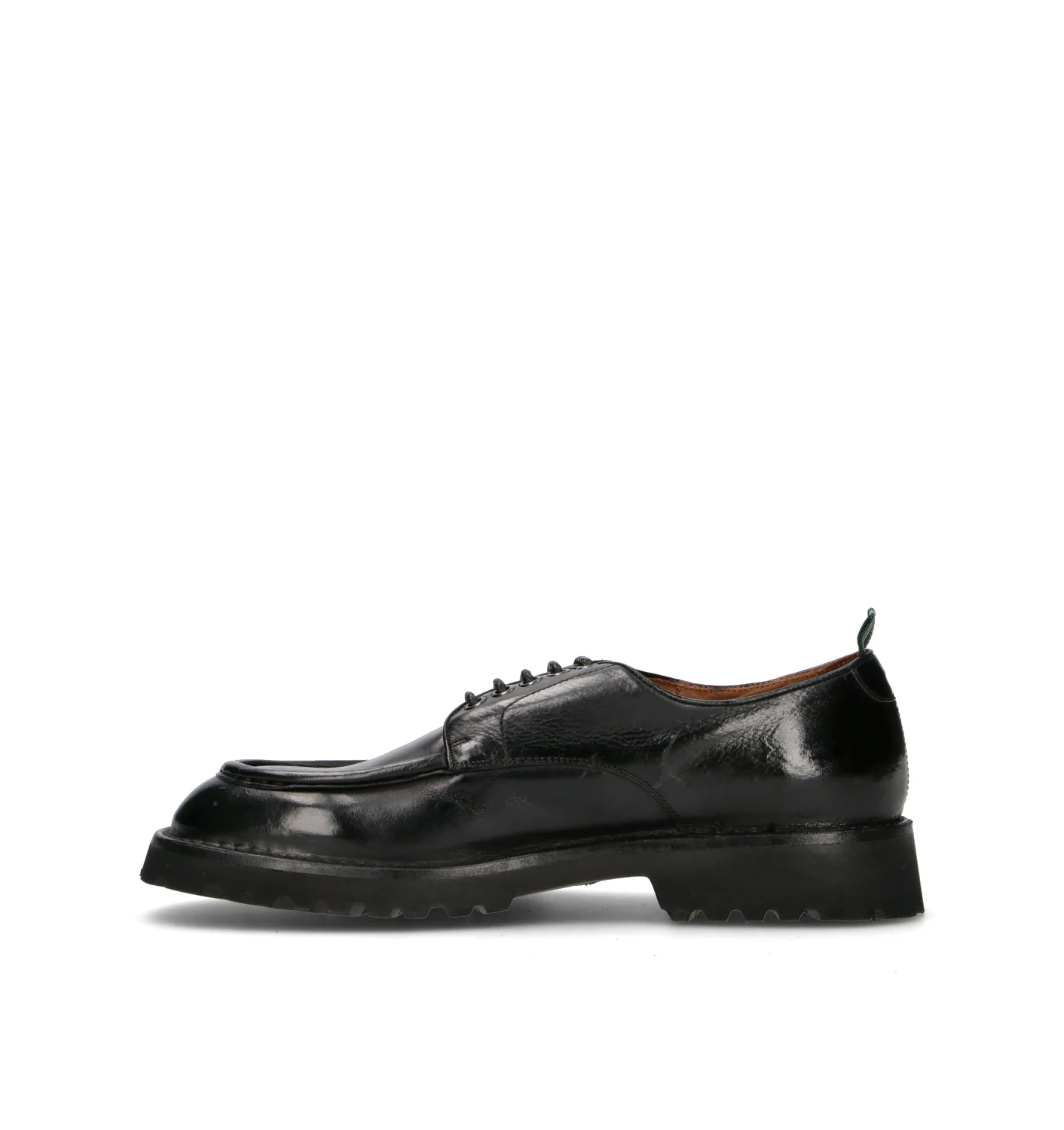 GREEN GEORGE Stringata uomo nera in pelle - Image 4