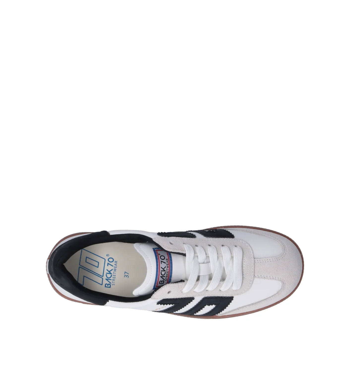 BACK 70 Sneaker donna bianca in pelle - Image 5