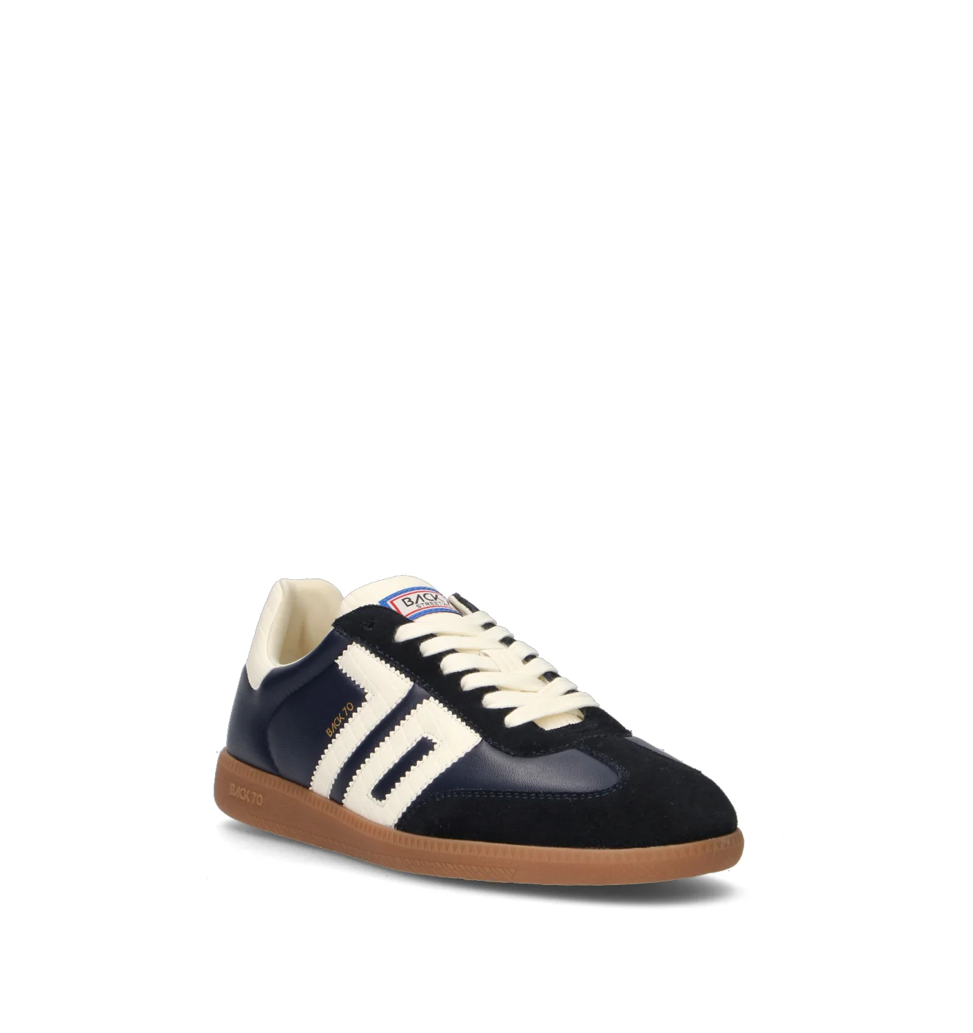 BACK 70 Sneaker uomo blu in pelle - Image 2