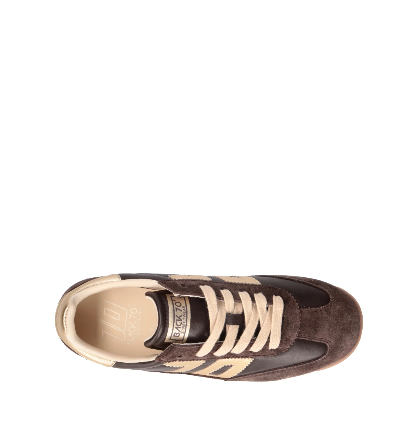BACK 70 Sneaker donna marrone in pelle - Image 5
