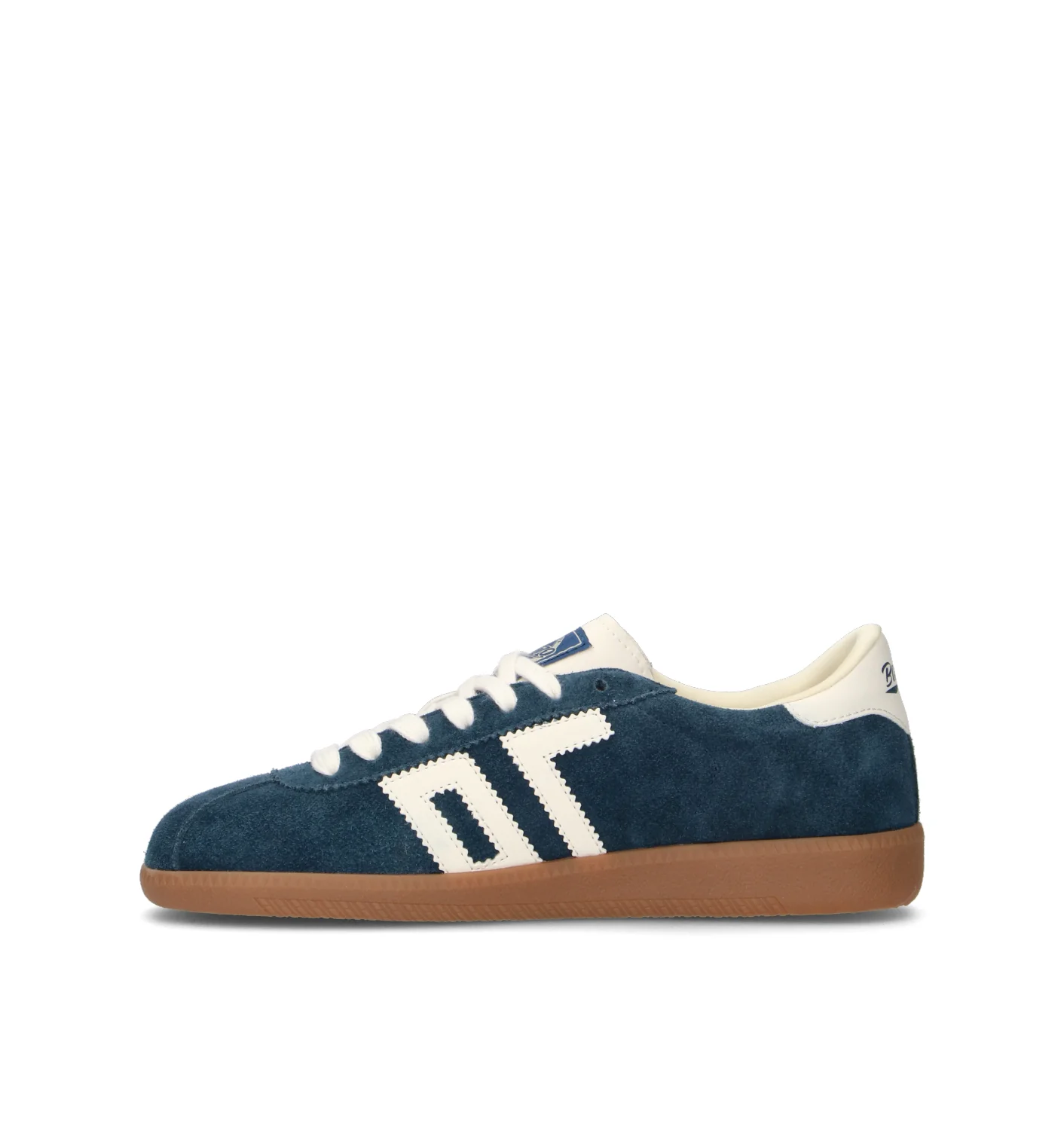 BACK70 Sneaker donna blu in suede - Image 4