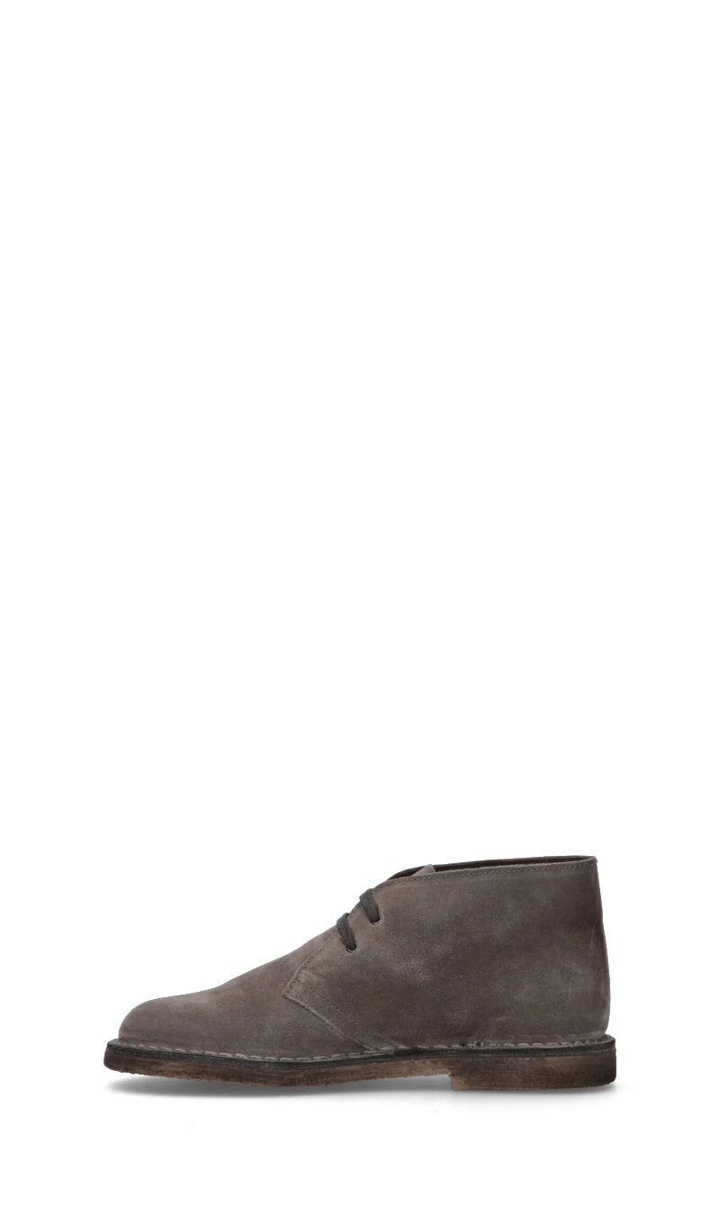 MEZZETINTE Polacchino uomo grigio in suede - Image 4
