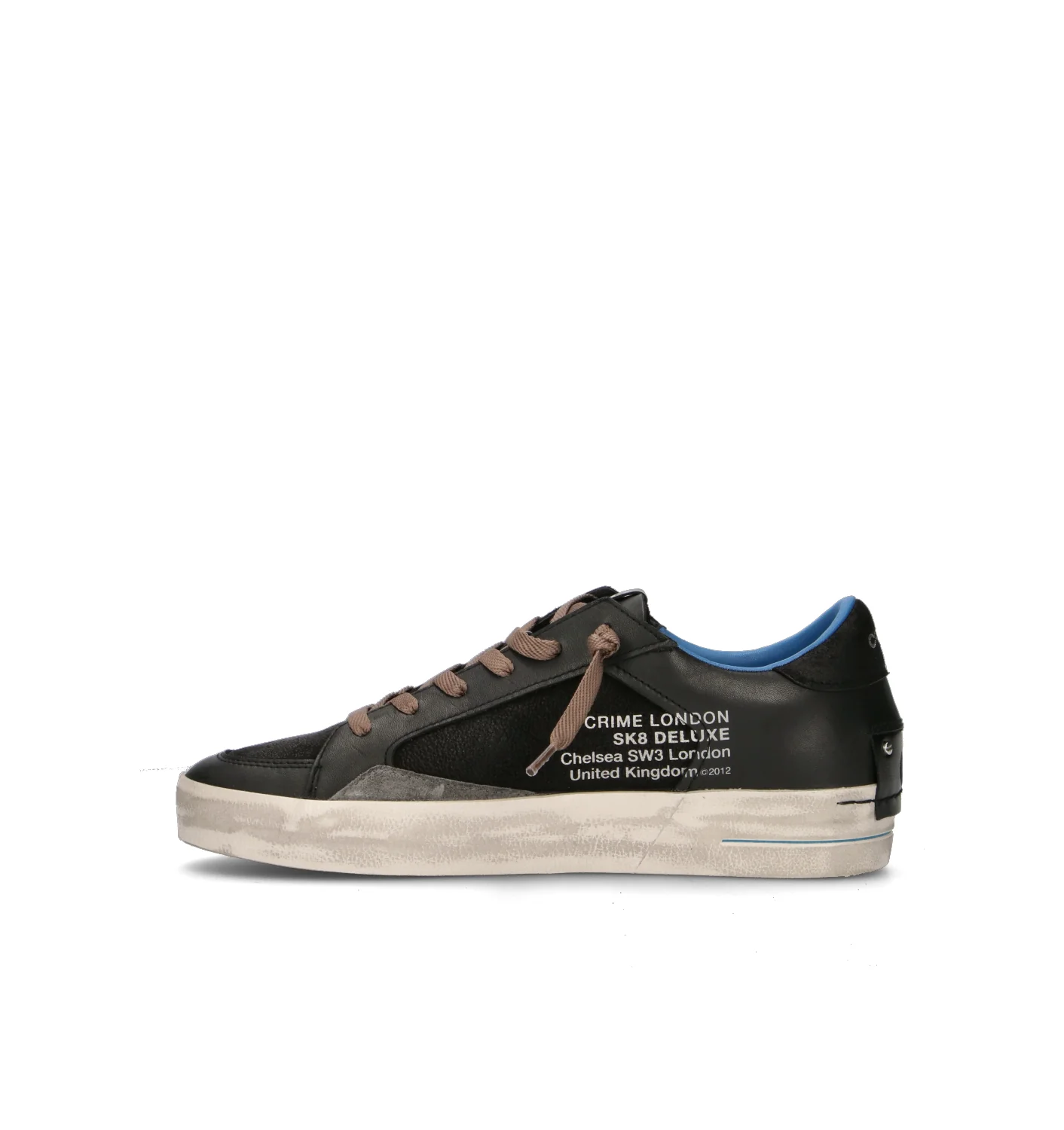 CRIME Sneaker uomo nera in pelle - Image 4