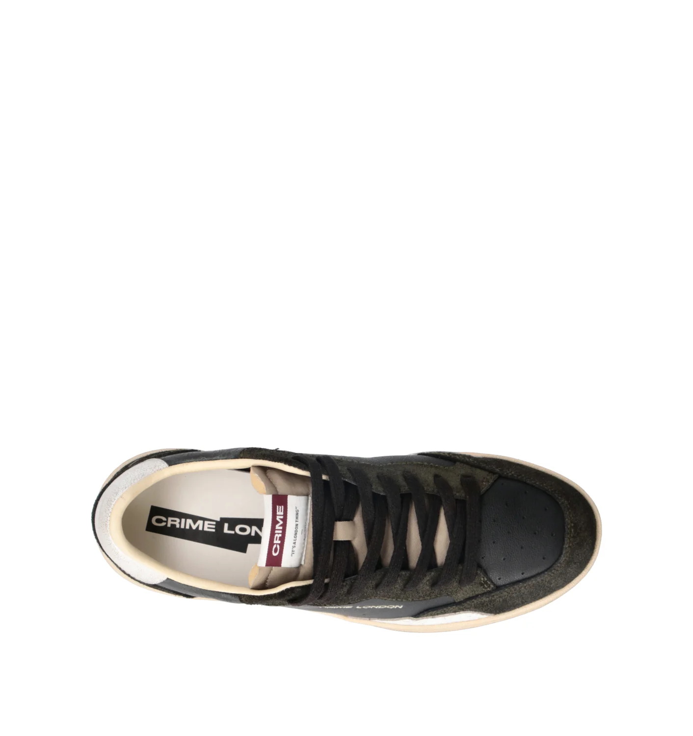 CRIME Sneaker uomo nera in pelle - Image 5