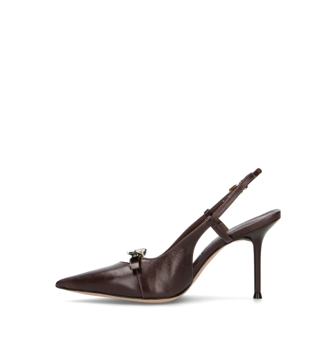 VICENZA Slingback donna marrone in pelle - Image 4