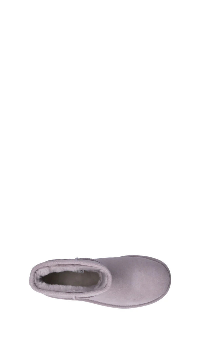 UGG - CLASSIC MINI PLATFORM Stivaletto pelo donna pale smoke in suede - Image 5