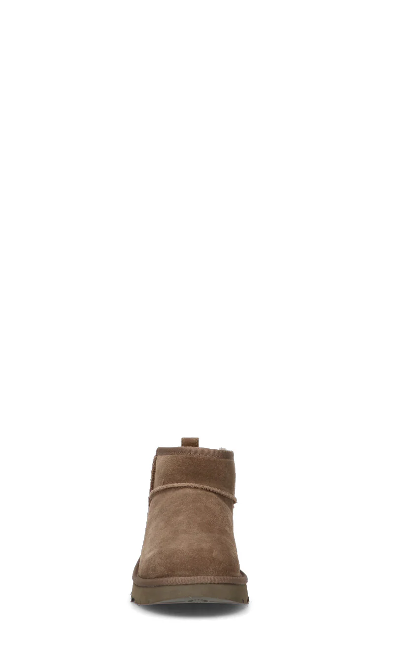 UGG - CLASSIC ULTRA MINI NEHEIGHTS Stivaletto pelo ragazzo hickory in suede - Image 3