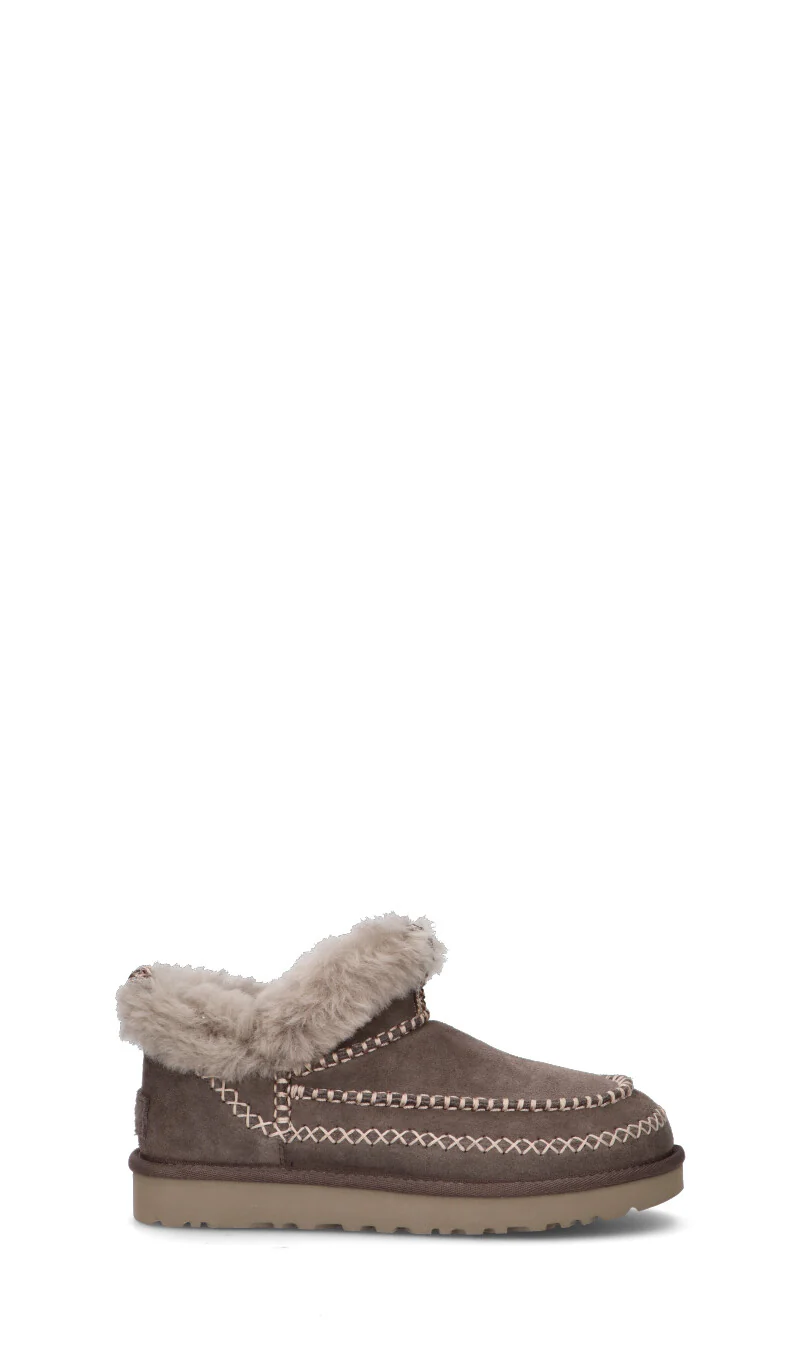 UGG - CLASSIC ULTRA MINI ALPINE Stivaletto pelo donna thunder cloud in suede