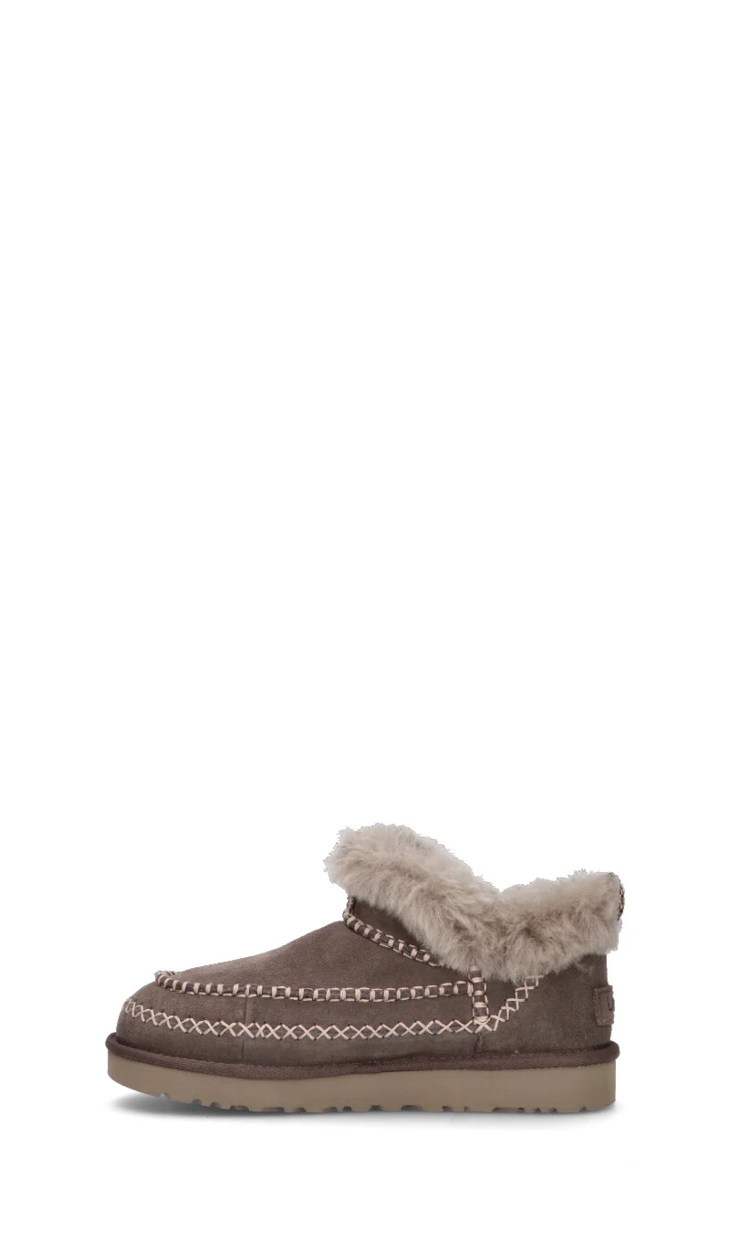 UGG - CLASSIC ULTRA MINI ALPINE Stivaletto pelo donna thunder cloud in suede - Image 4