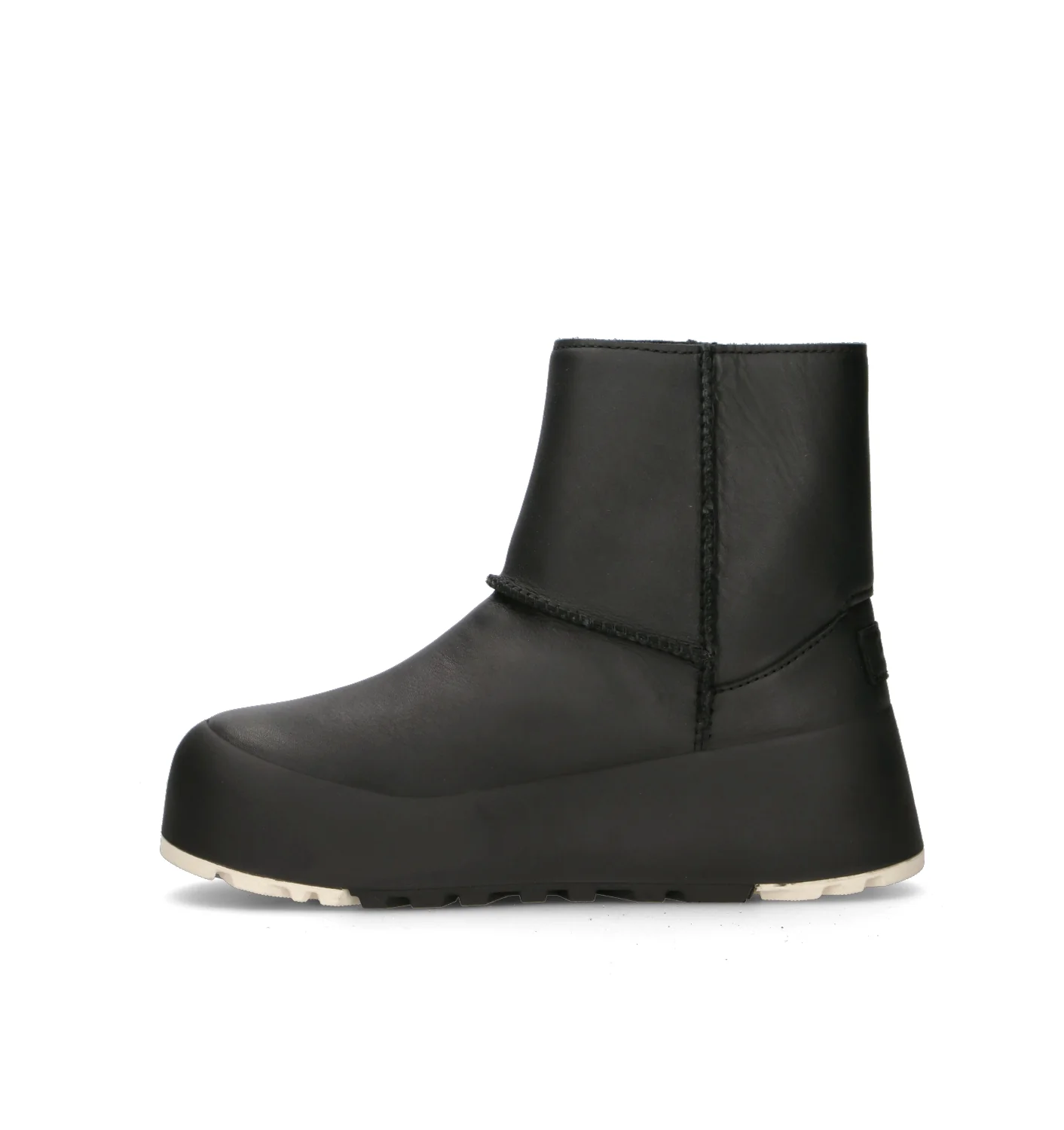 UGG Stivaletto pelo donna nera in pelle - Image 4