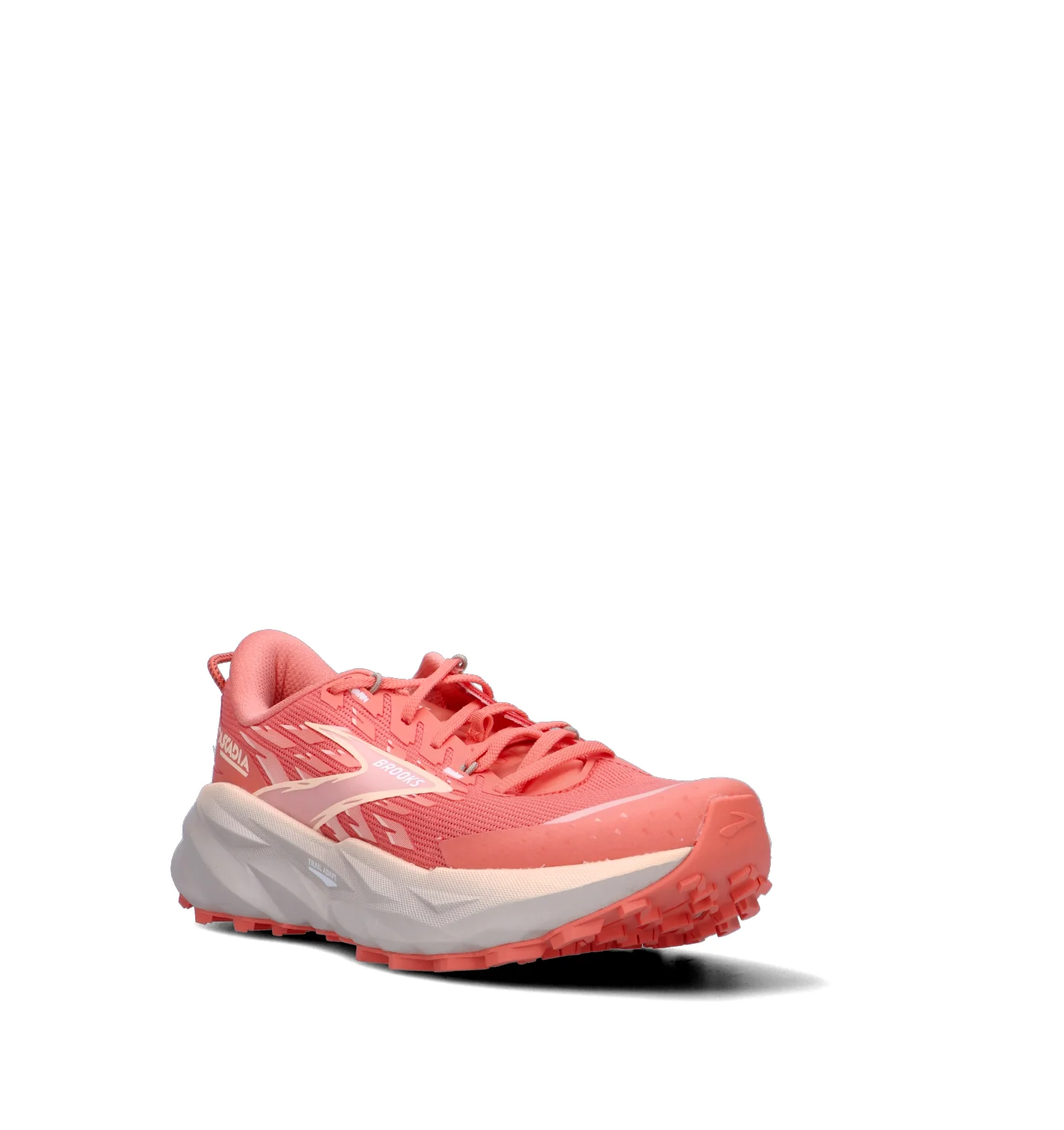 BROOKS CASCADIA 19 Scarpa trail running donna salmone - Image 2