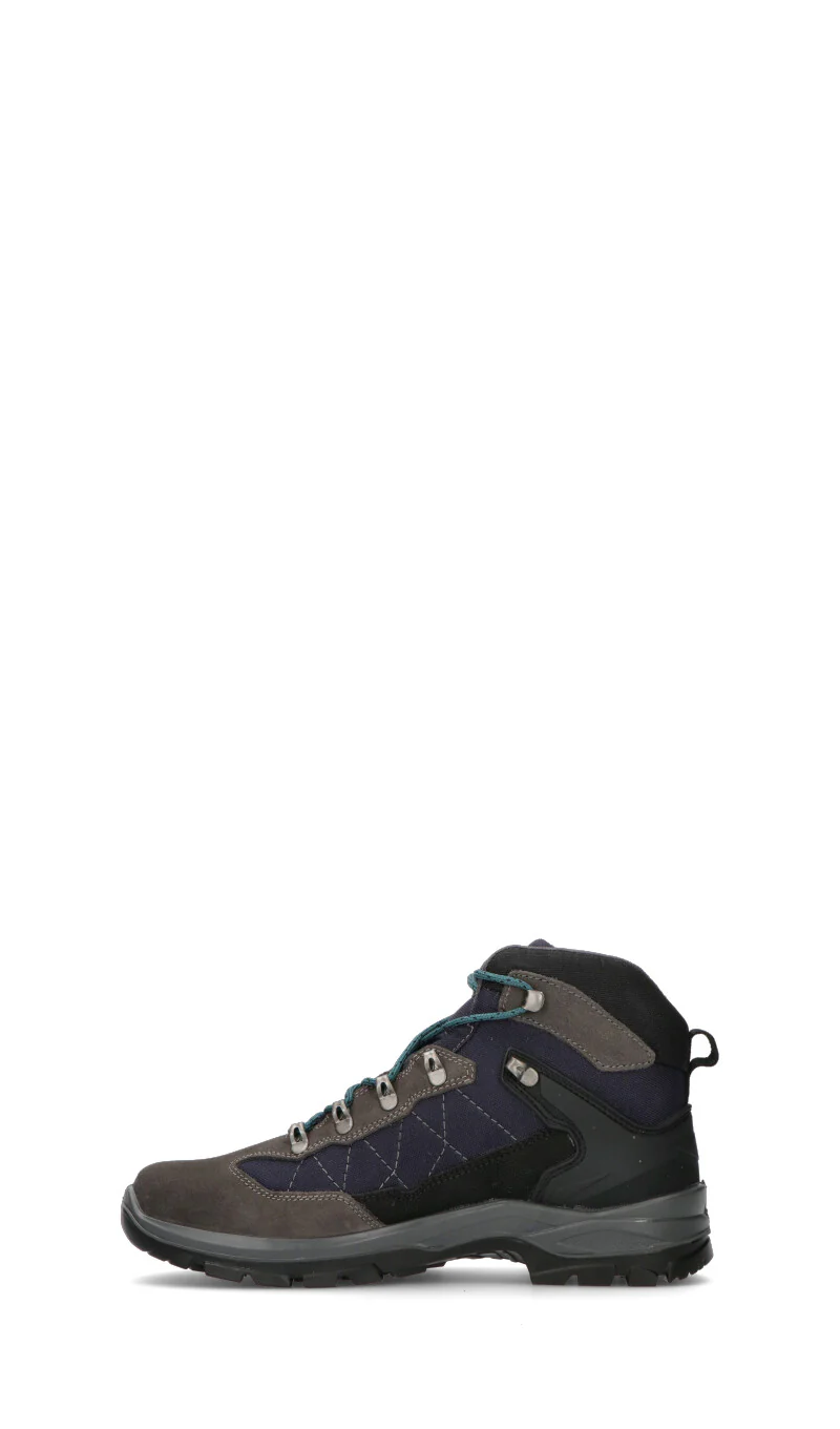 GRISPORT Scarpa trekking uomo grigia/blu in pelle - Image 4