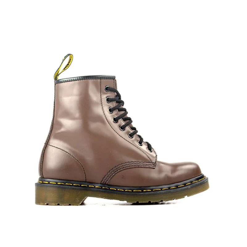 DR. MARTENS Anfibio donna marrone in pelle