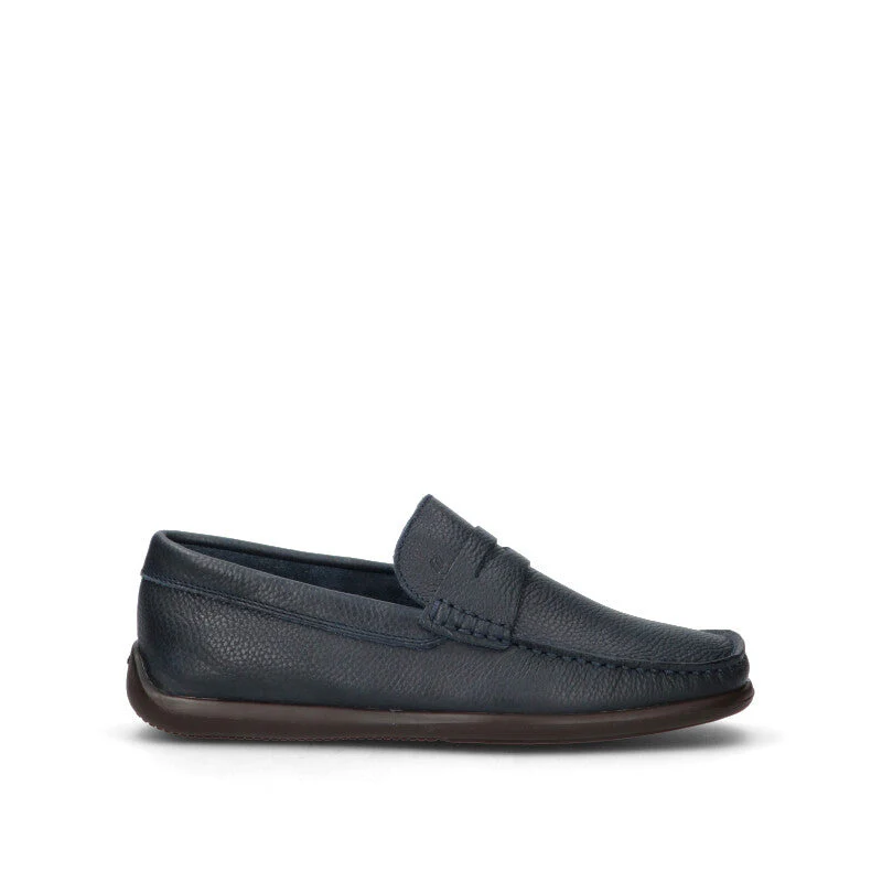 FRAU Mocassino uomo blu in pelle