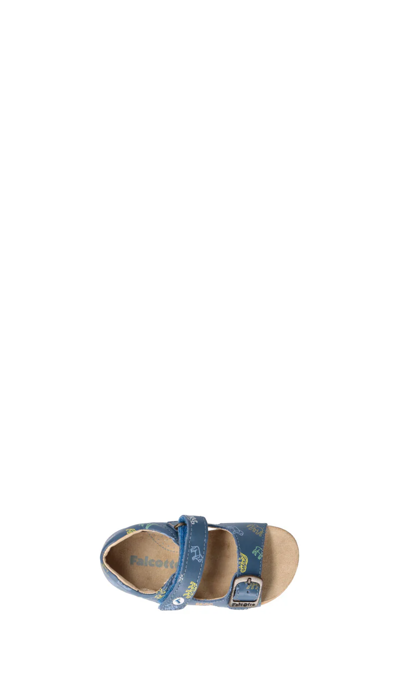FALCOTTO Sandalo bimbo blu in pelle - Image 5