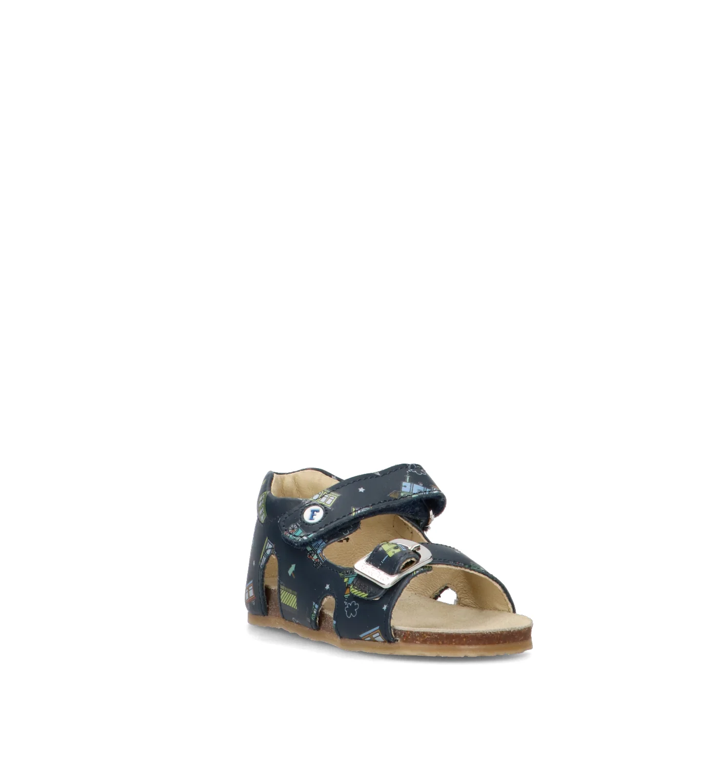FALCOTTO Sandalo bimbo blu in pelle - Image 2