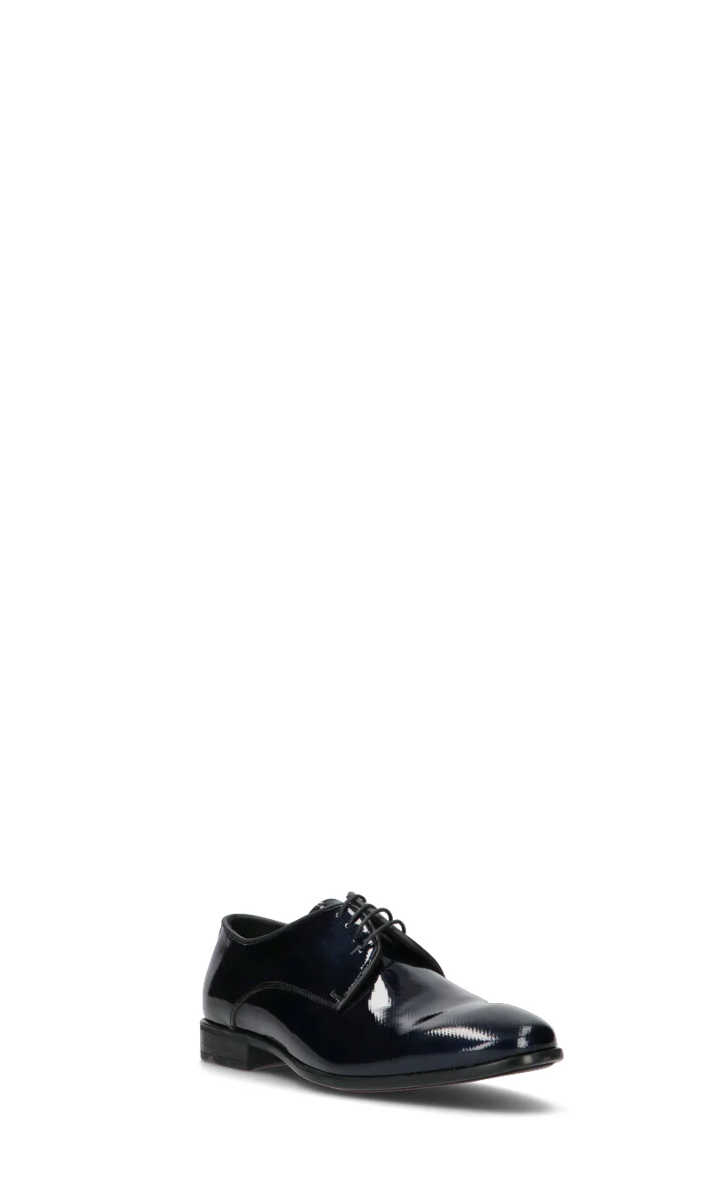 EVEET Stringata uomo blu in pelle - Image 2
