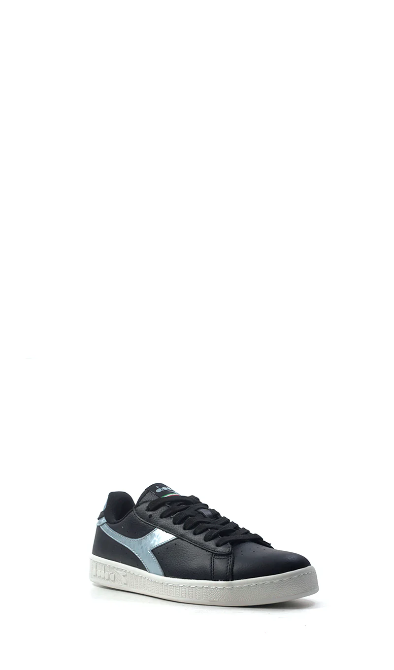 DIADORA Sneaker donna nera/argento in pelle - Image 3