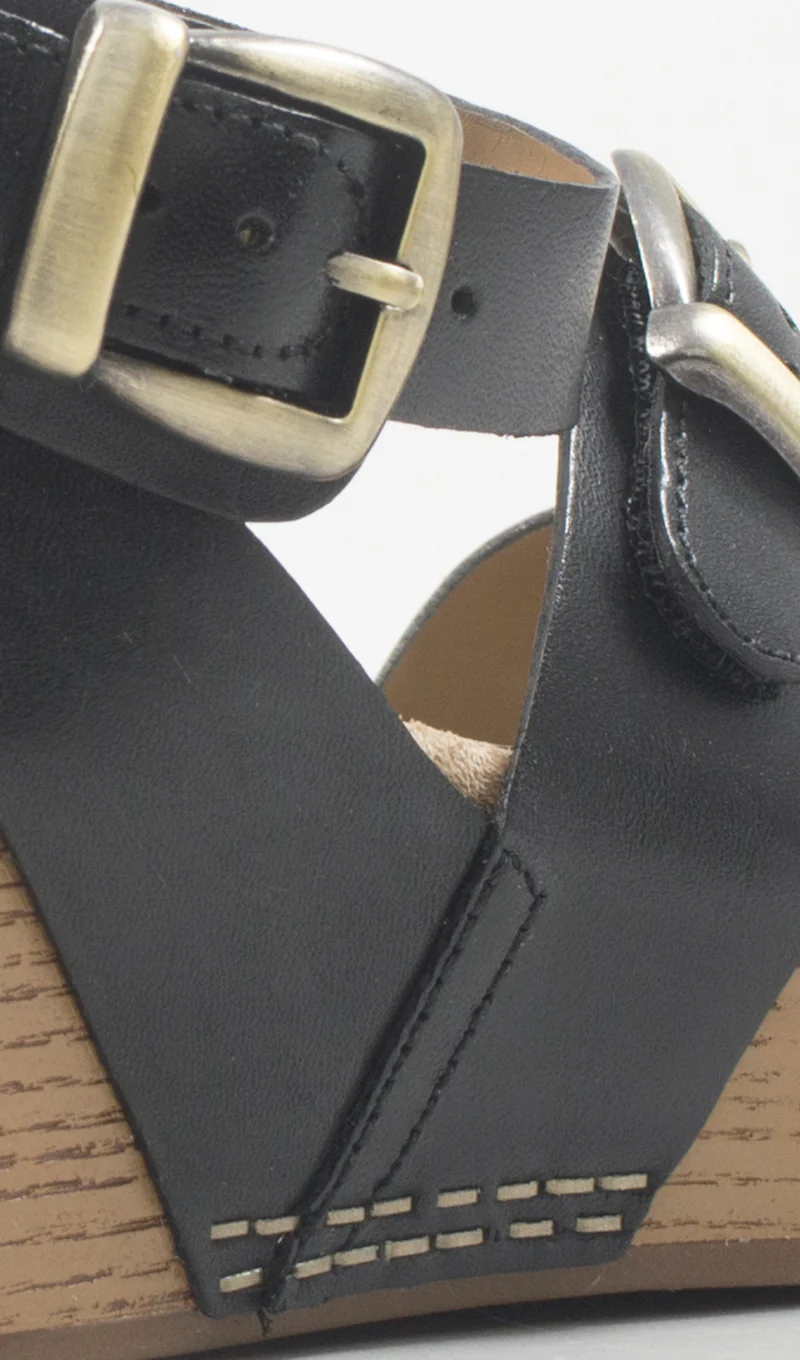DANSKO Zeppa donna nera in pelle - Image 5