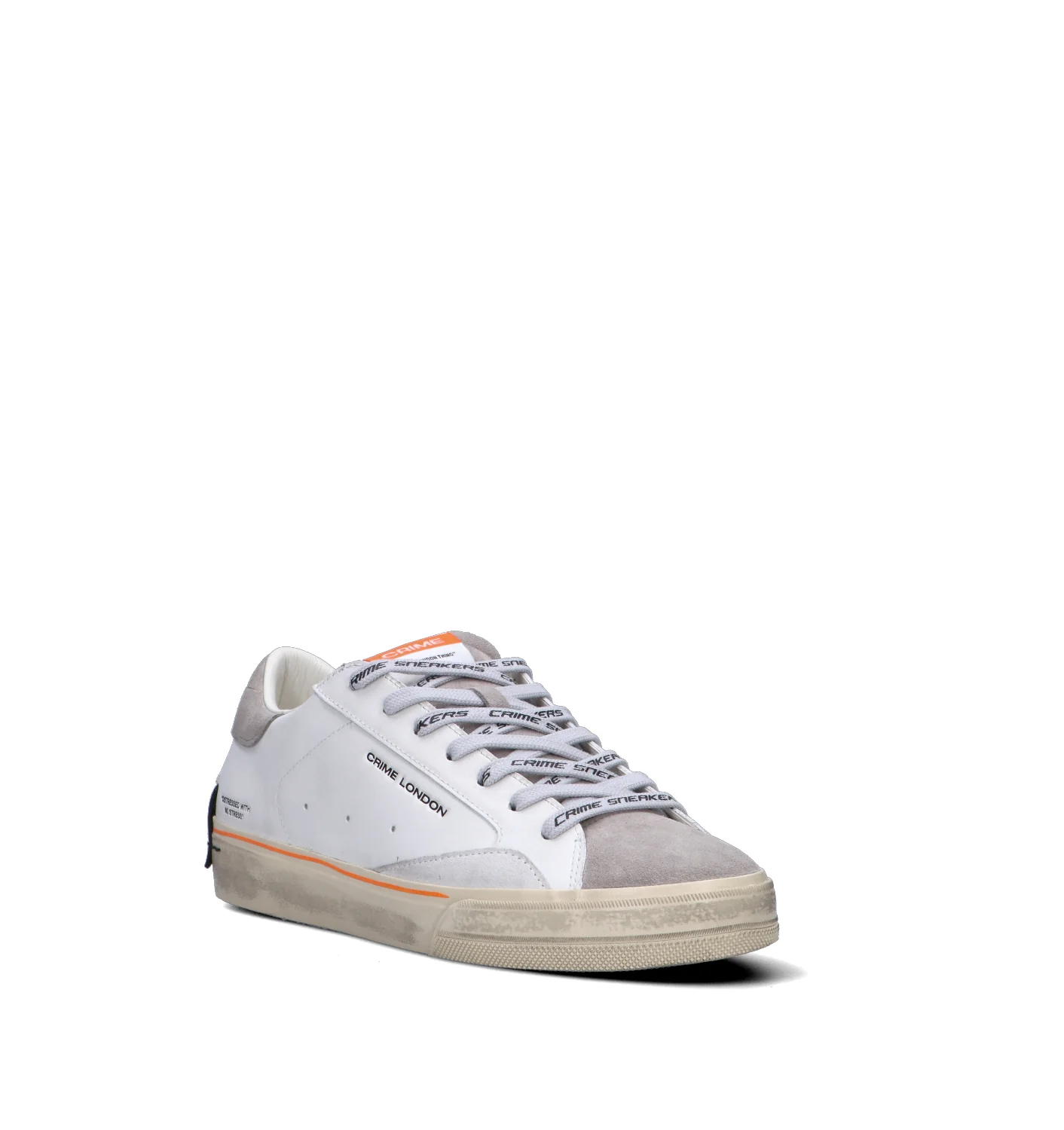 CRIME Sneaker uomo bianca in pelle - Image 2