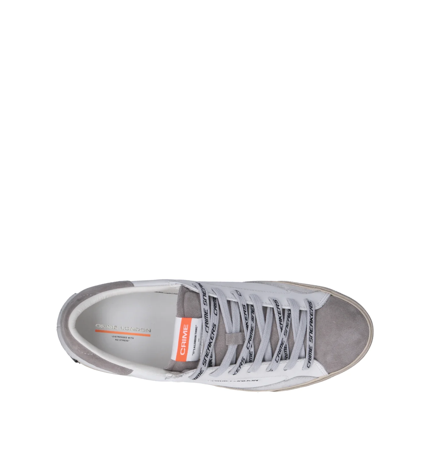 CRIME Sneaker uomo bianca in pelle - Image 5