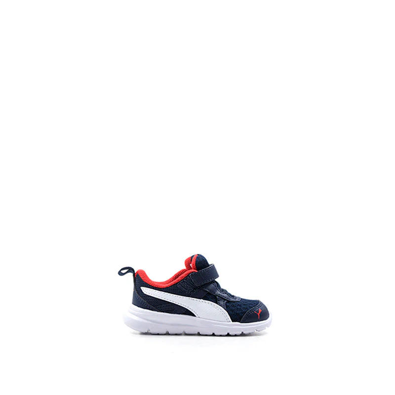 PUMA FLEX ESSENTIAL Sneaker bimbo blu/rossa in tessuto