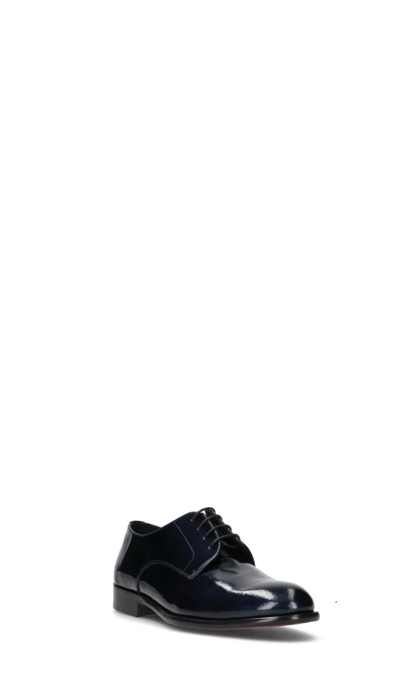 EVEET Stringata uomo blu in pelle - Image 2