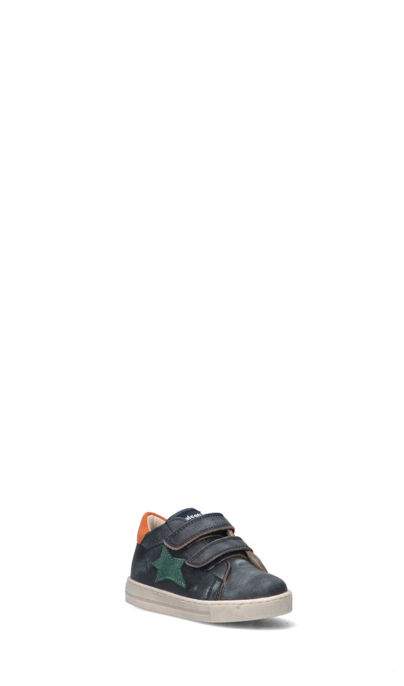 FALCOTTO Sneaker bimbo blu/verde/arancione in pelle - Image 2