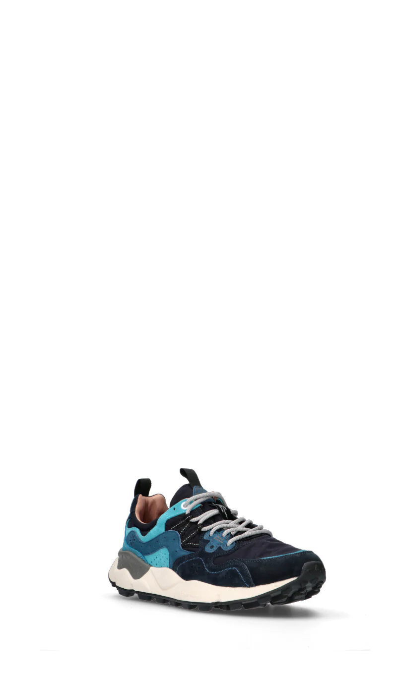 FLOWER MOUNTAIN Sneaker donna azzurra in pelle - Image 2