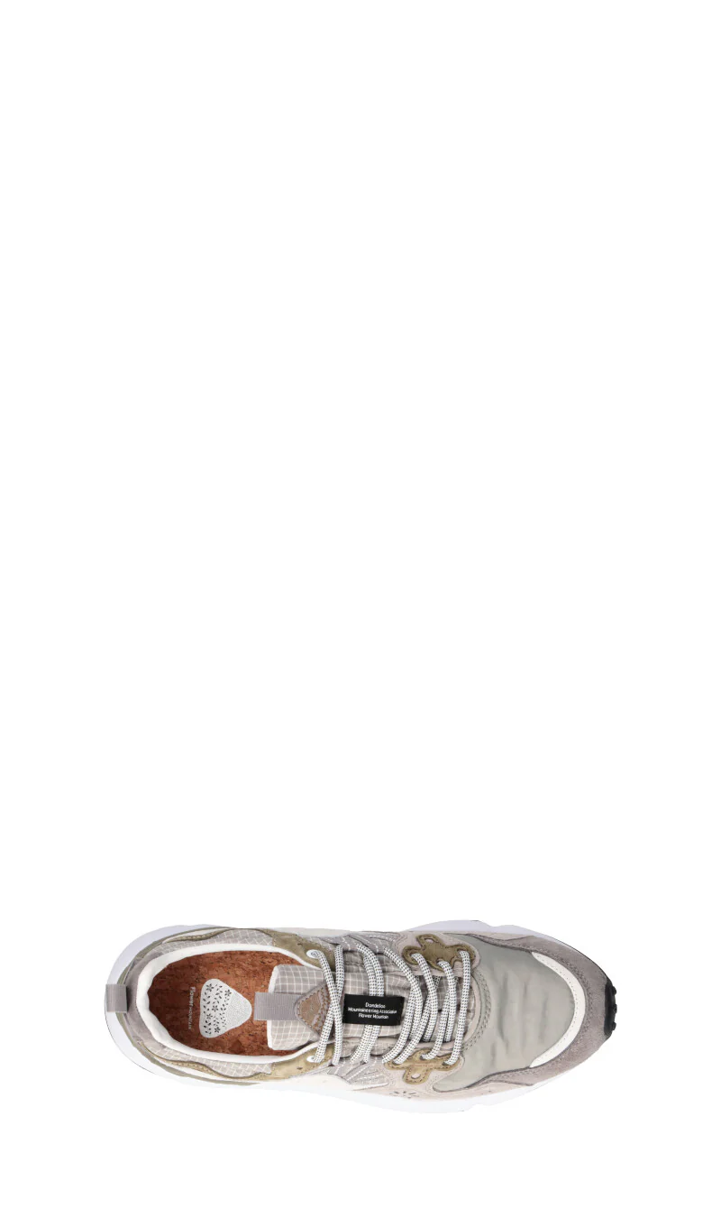 FLOWER MOUNTAIN Sneaker uomo grigia/bianca/beige in suede - Image 5