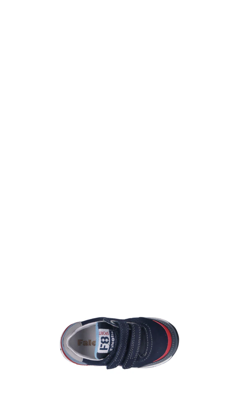 FALCOTTO Sneaker bimbo blu/grigia/rossa in suede - Image 5