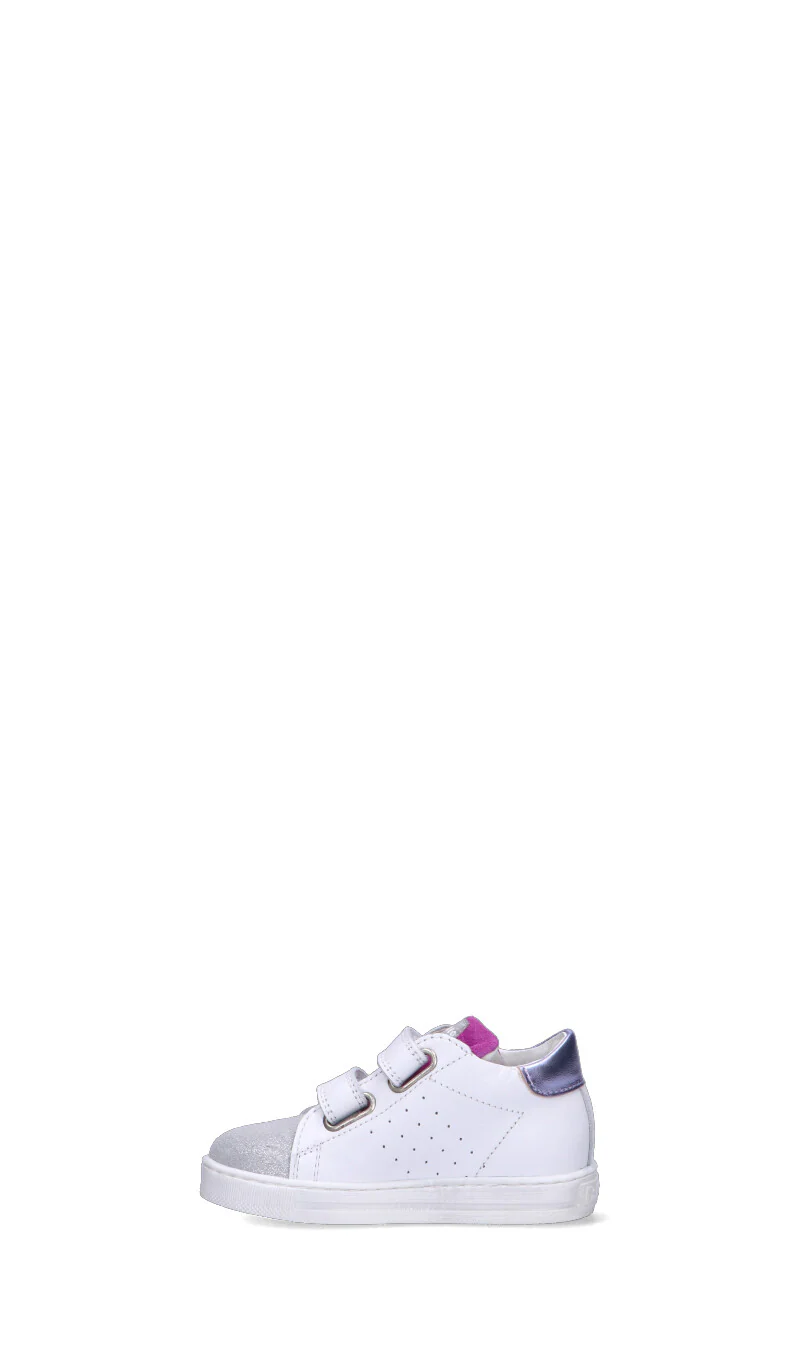 FALCOTTO Sneaker bimba bianca/viola in pelle - Image 4