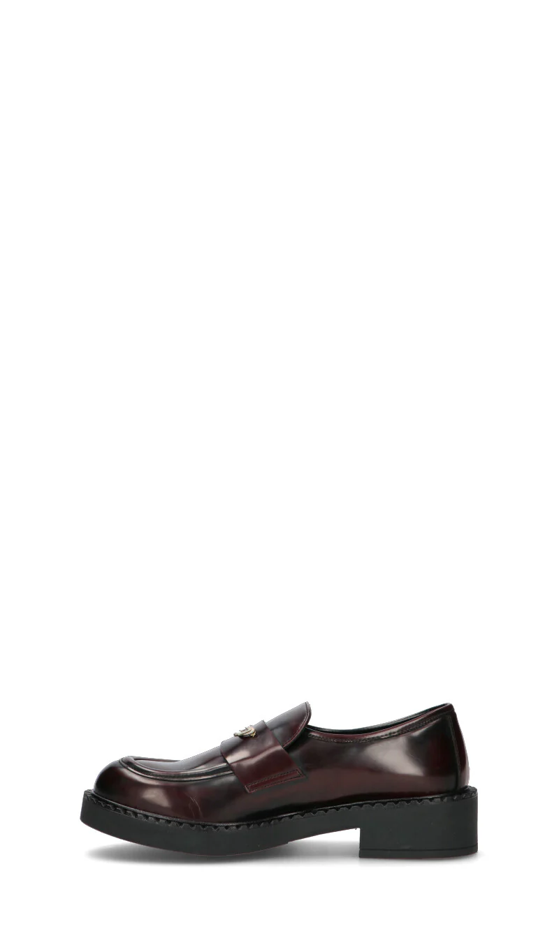 REBECCA VAN DICK Mocassino donna bordeaux in pelle - Image 4