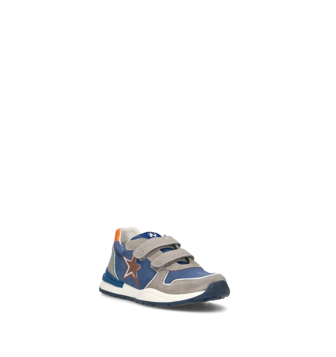 NATURINO Sneaker bimbo grigia/blu in suede - Image 2