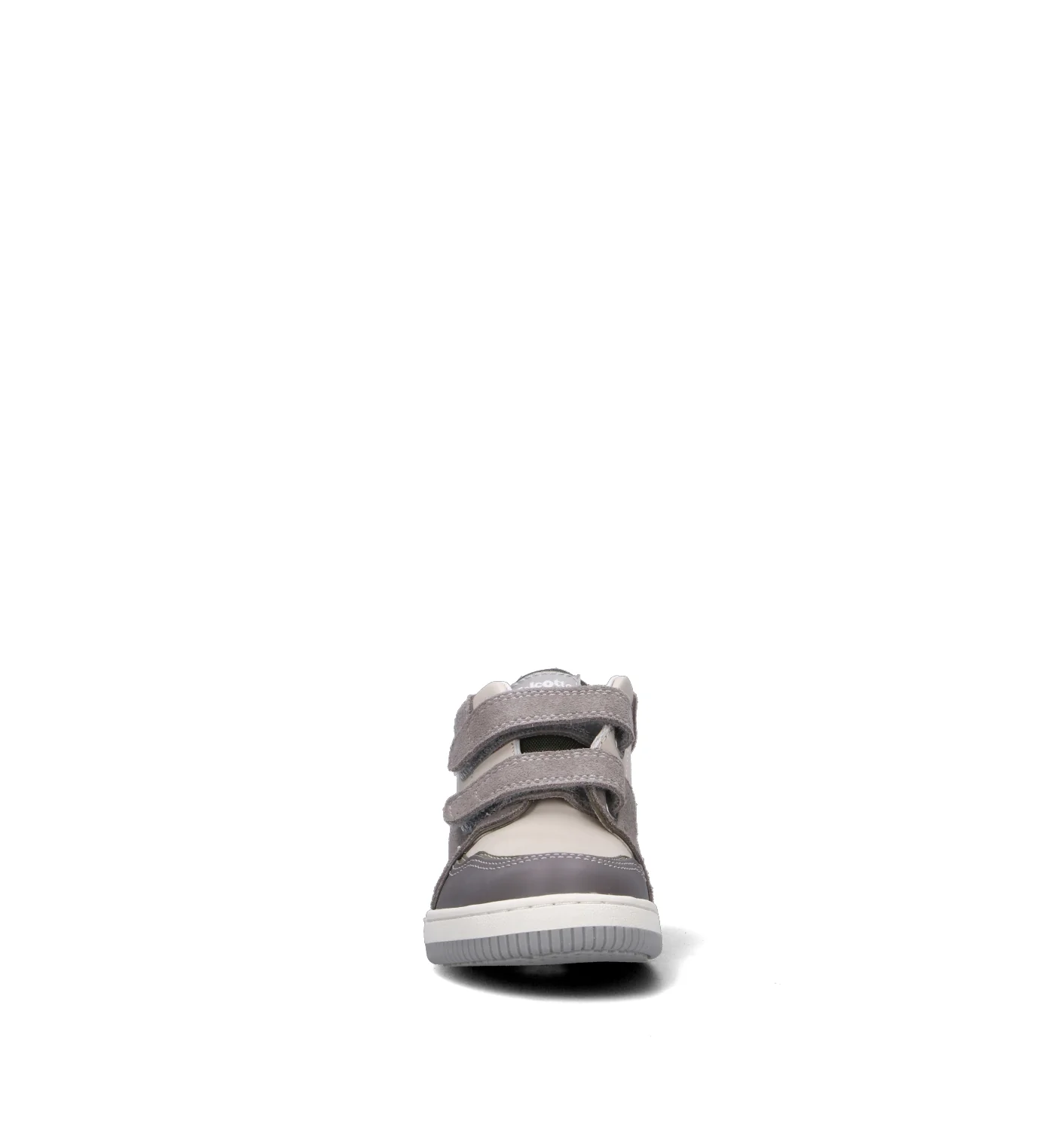 FALCOTTO Sneaker bimbo grigia in pelle - Image 3