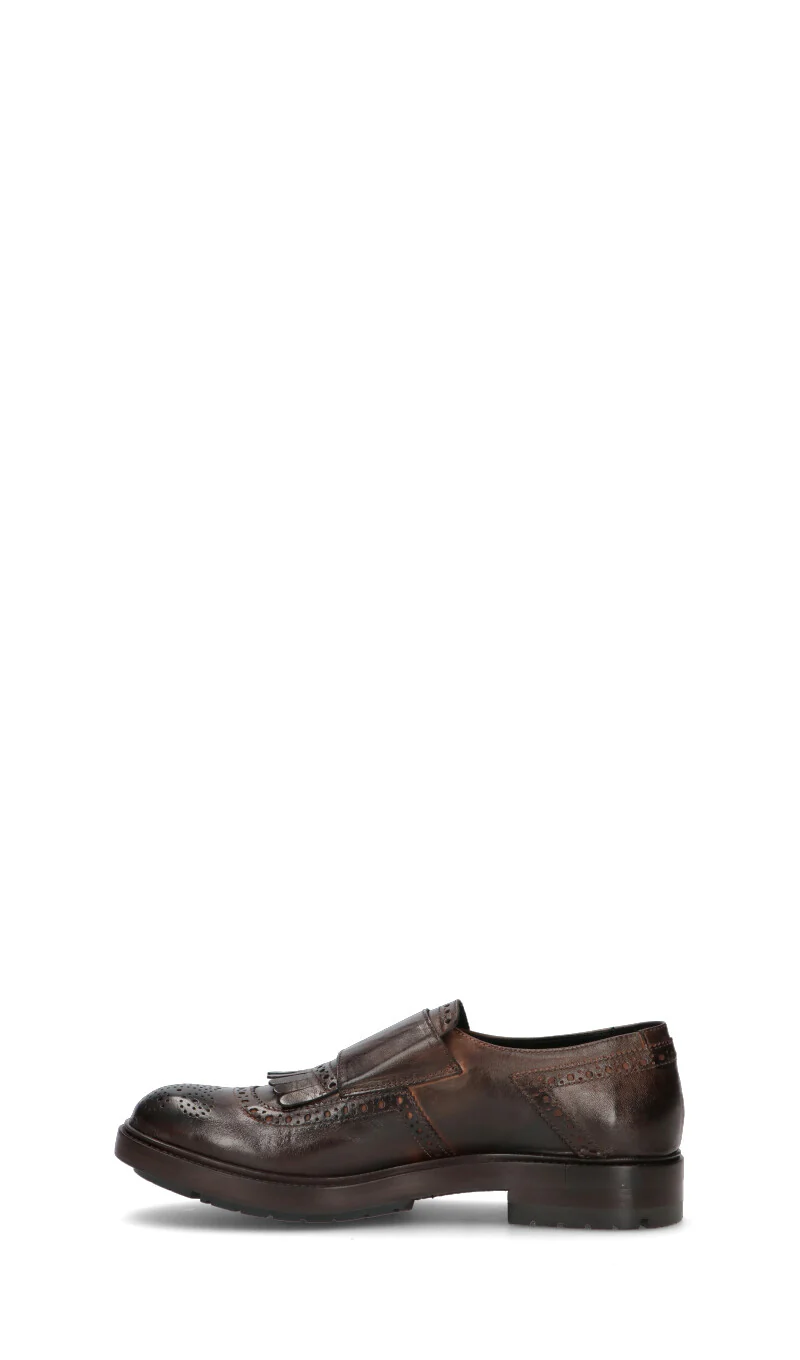 PAWELK'S Stringata uomo marrone in pelle - Image 4