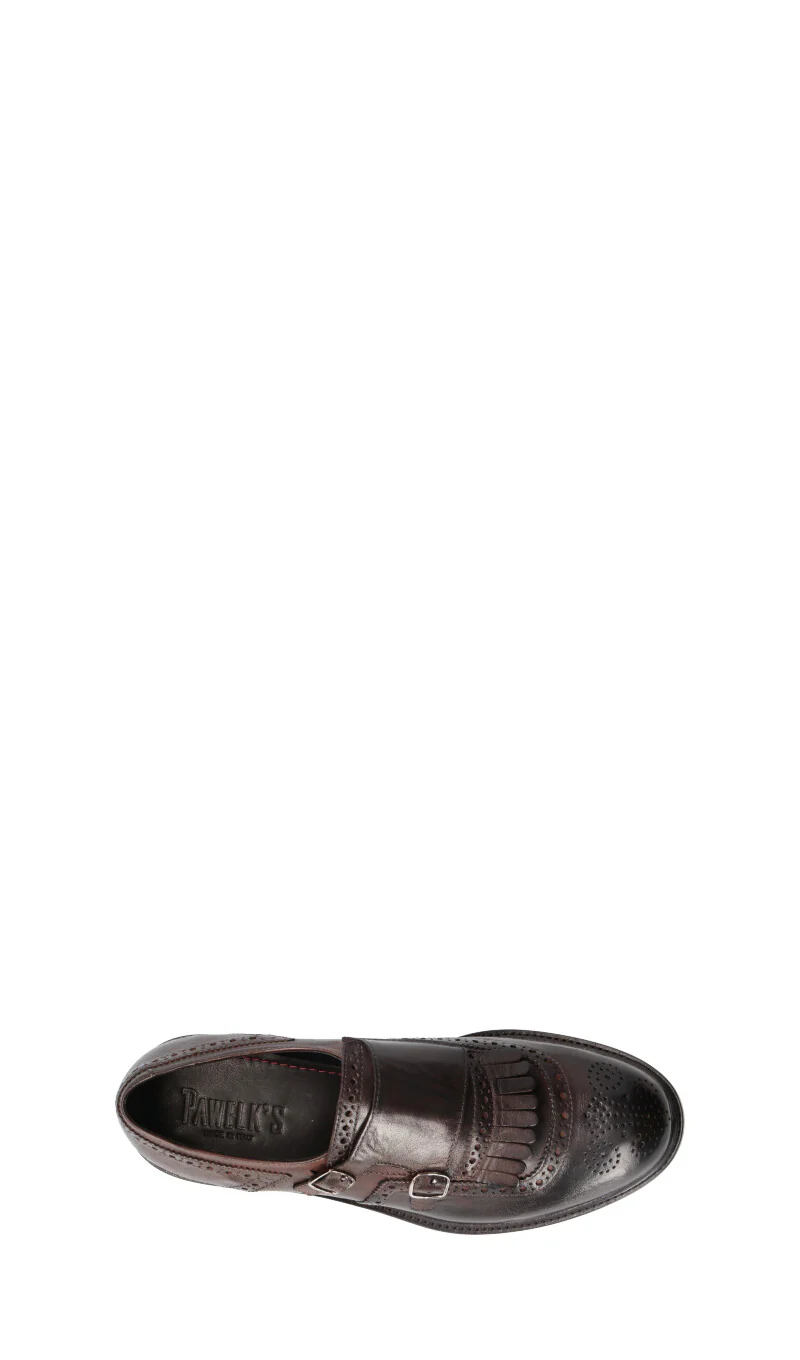 PAWELK'S Stringata uomo marrone in pelle - Image 5