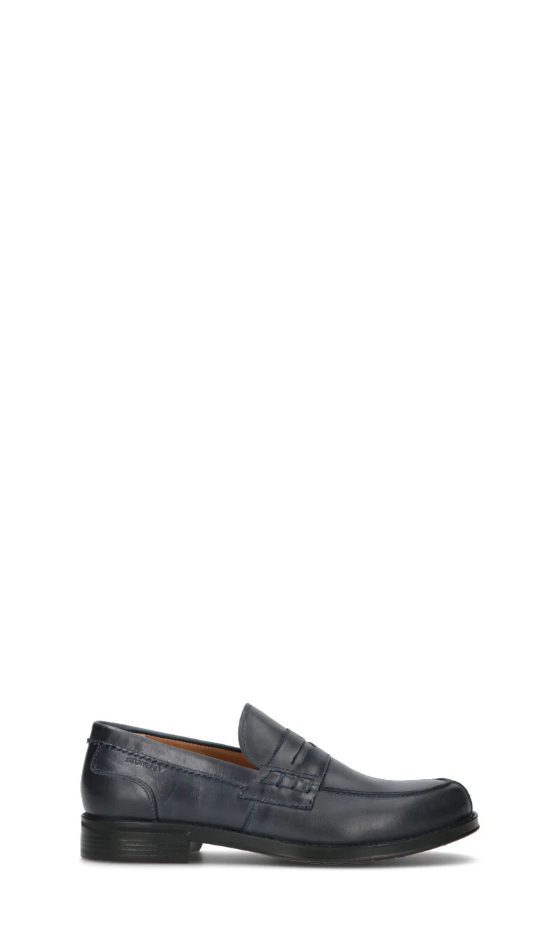 STONEFLY Mocassino uomo blu in pelle