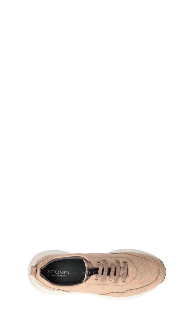 STONEFLY Sneaker donna beige in pelle - Image 5